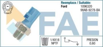FAE YAĞ MÜŞÜRÜ MAVİ MONDEO 01> FAE 3S71 9278 AB 12612