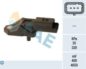 FAE MAP SENSÖRÜ 1.4 TDCI FİESTA 09> FAE AV2Q 12T551 AA 15107