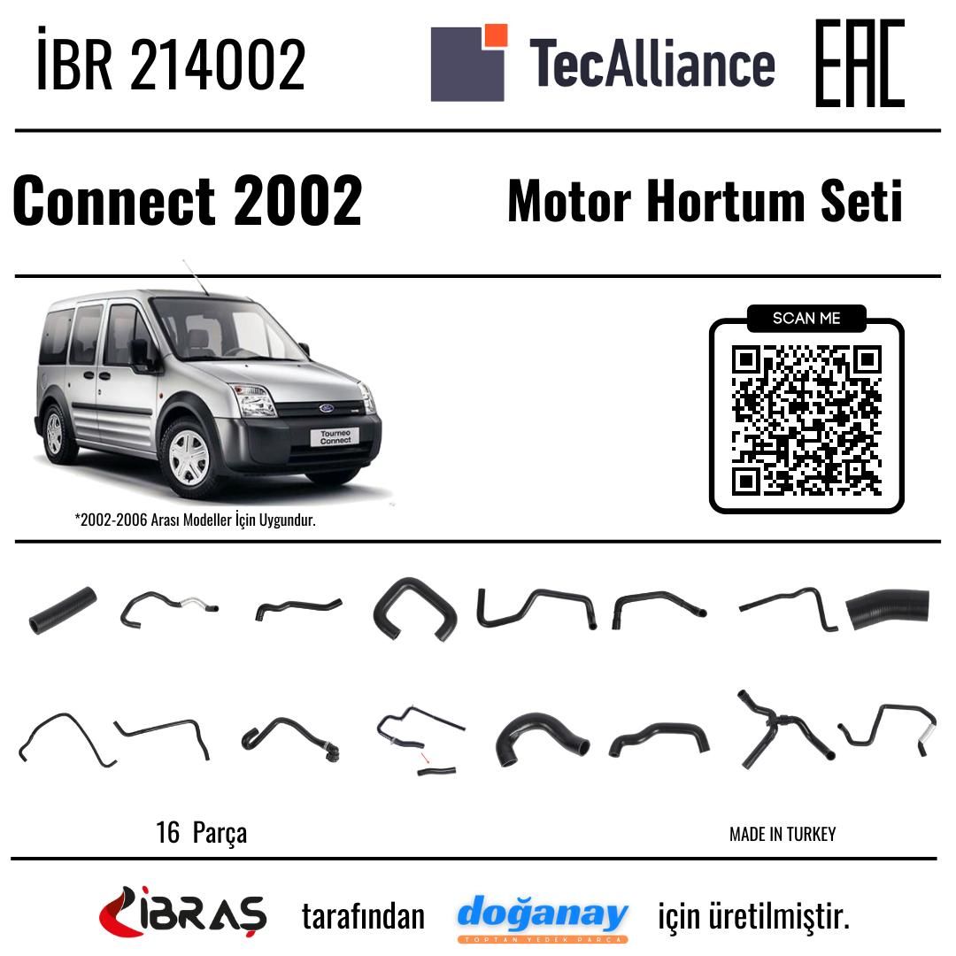 İBRAŞ MOTOR HORTUM SETİ CONNECT 02> İBR 214002 214002