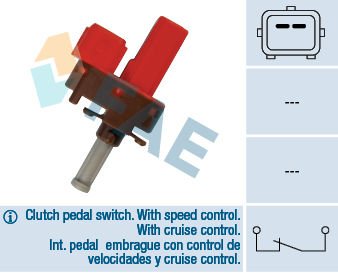 FAE DEBRİYAJ KONTROL MÜŞÜRÜ (KIRMIZI) FOCUS 98> FAE 98AB 7C534 AA 24845