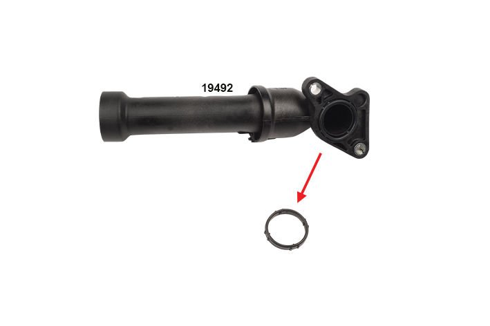 İBRAŞ DEVİRDAİM SU GİRİŞ BORU CONTASI 2.2 V347 06> İBR 6C1Q 8B535 AFC 19370