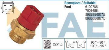 FAE FAN MUŞÜRÜ KIRMIZI +AC ESCORT 90> FAE 89BB 8B607 AC 37960